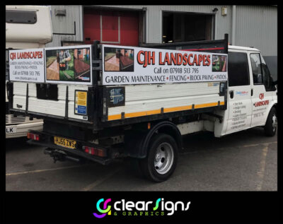 CJH Landscaping Tipper Graphics