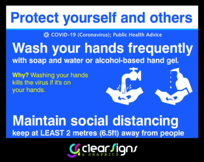 COVID 19 - Protect yourself and others - Poster Graphic