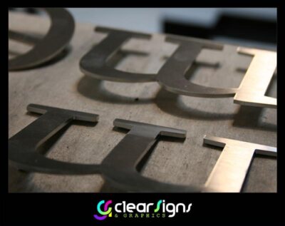 Flat Cut Stainless Steel Letters
